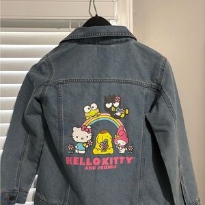 Sanrio Kids Denim Jacket with Hello Kitty and Friends
